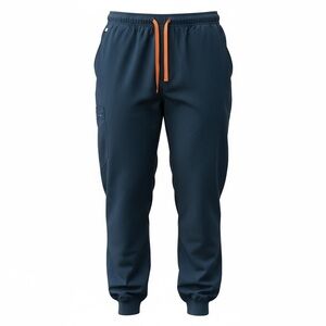Figs Joggers Zamora  Dark teal with Bright Orange Drawstring 4XL